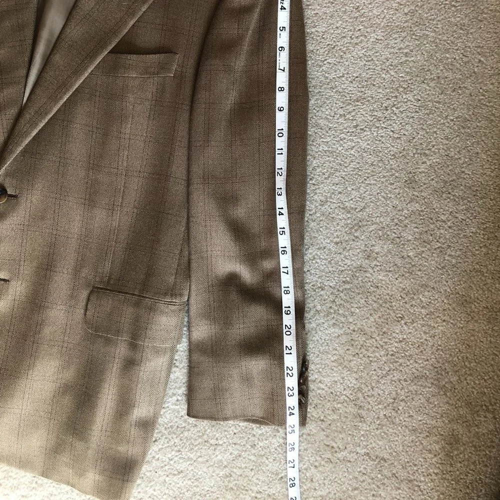 HICKEY FREEMAN Silk/Wool Sport Coat Size 44R - Picture 12 of 12